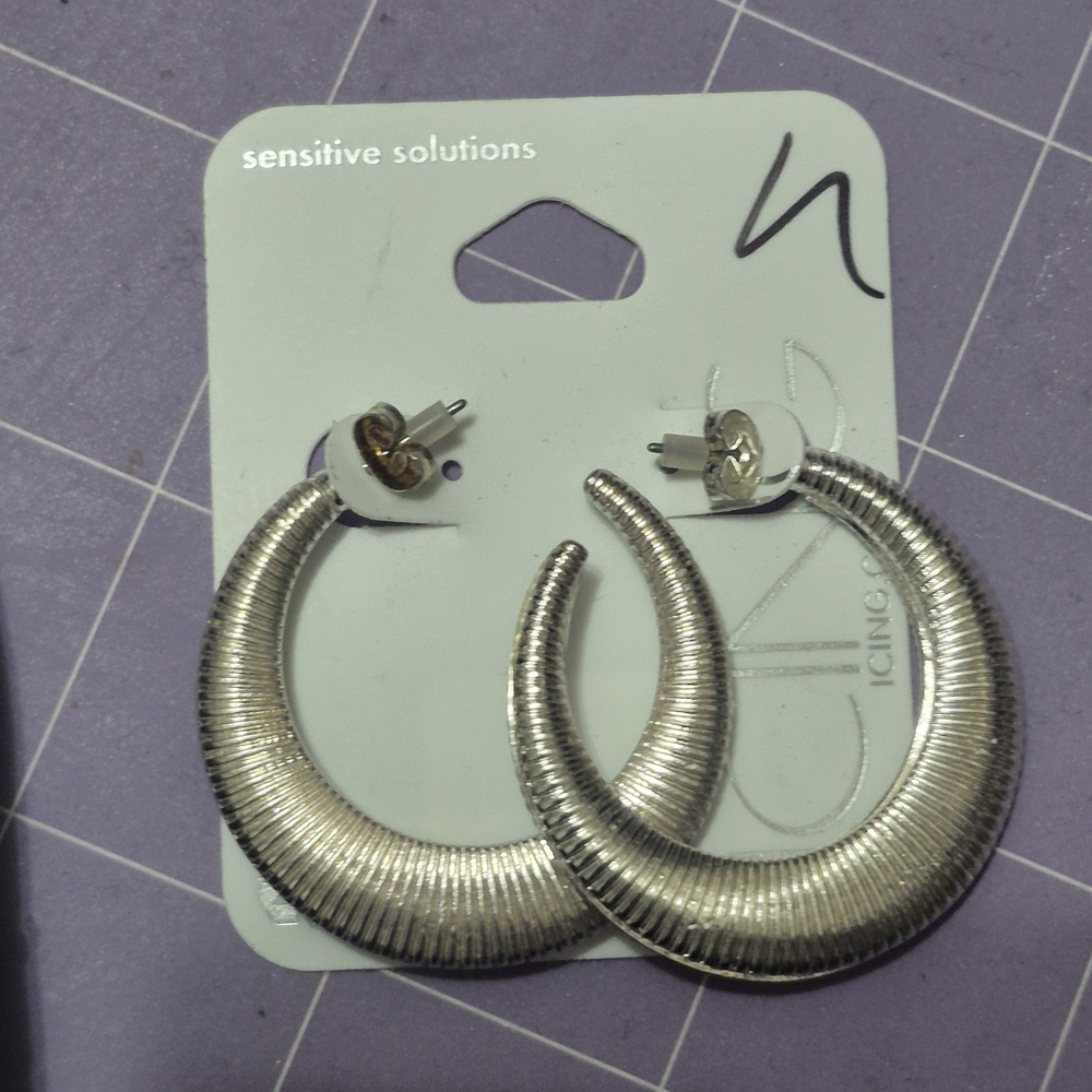 Silver Hoop Earrings